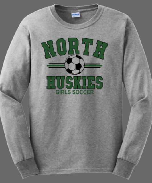 Huskies Girls Soccer Assist Long-Sleeve T-Shirt