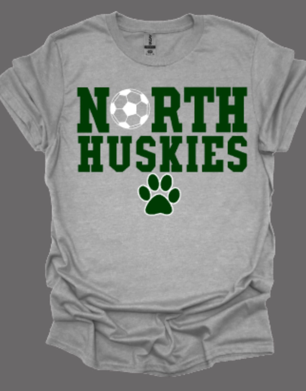 Huskies Girls Soccer Striker Softstyle Tee