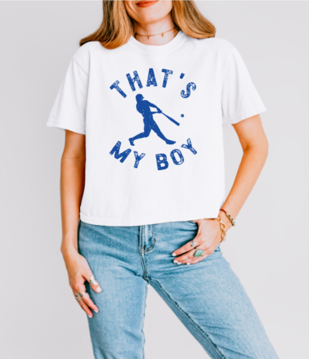 THAT’S MY BOY Comfort Colors Heavyweight Women's Middie Tee