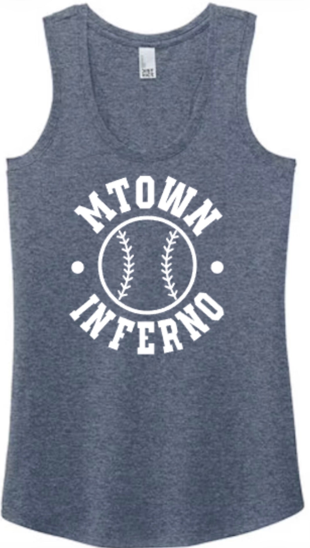 MTOWN Inferno Fastball Women's Perfect Tri Racerback Tank