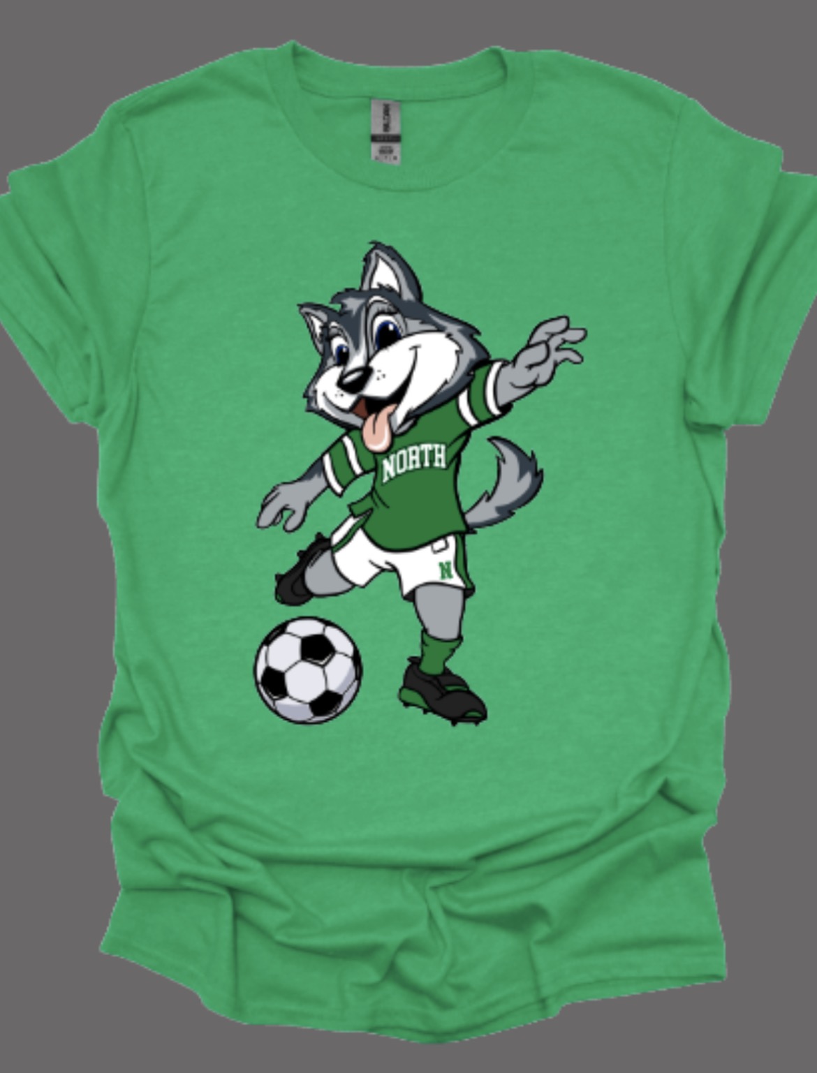 Huskies Girls Soccer Mascot Softstyle Tee