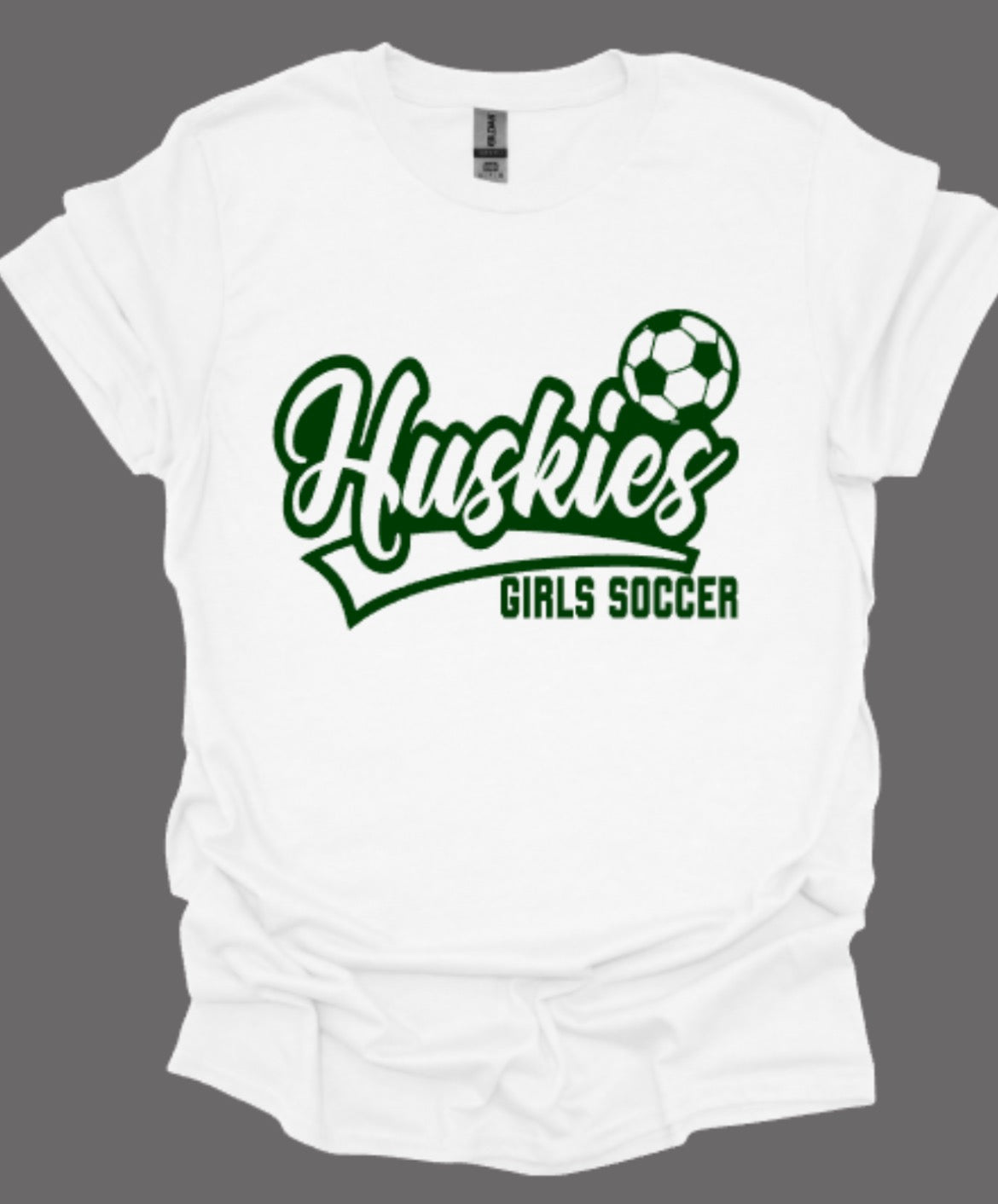 Huskies Girls Soccer Defender Softstyle Tee