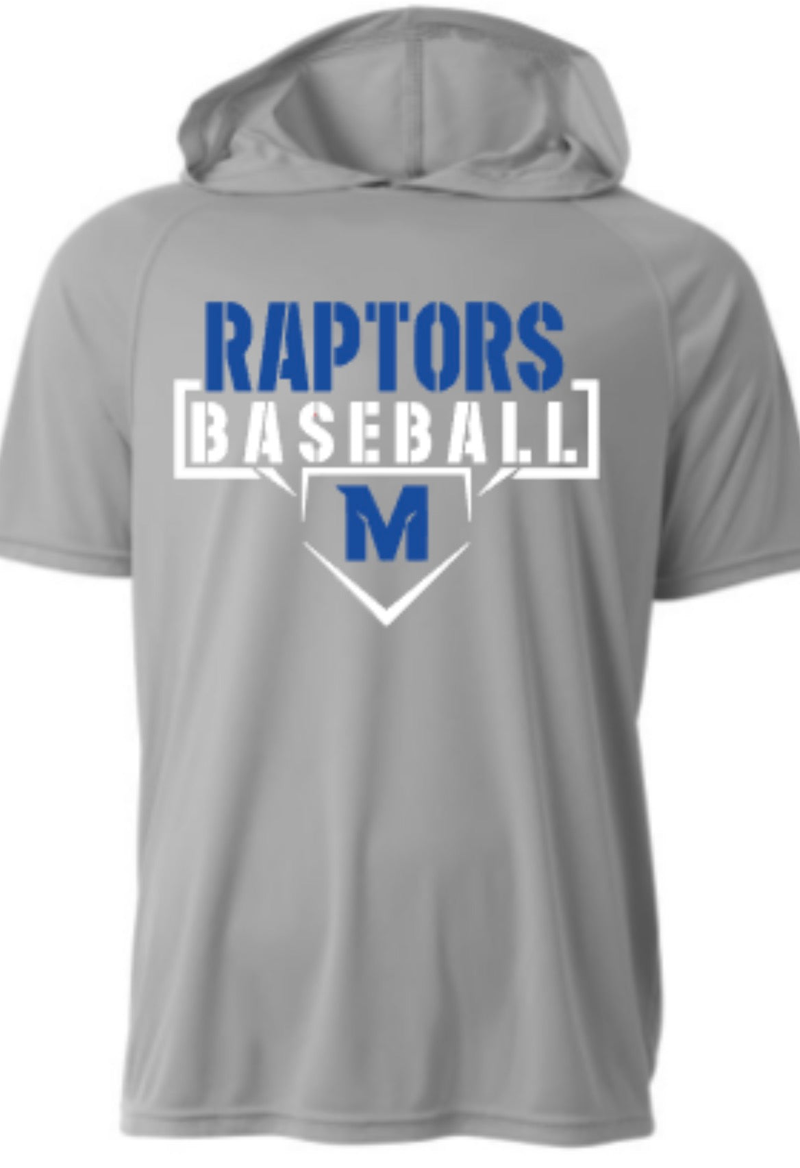 Raptors Baseball Short Sleeve Hooded Tee