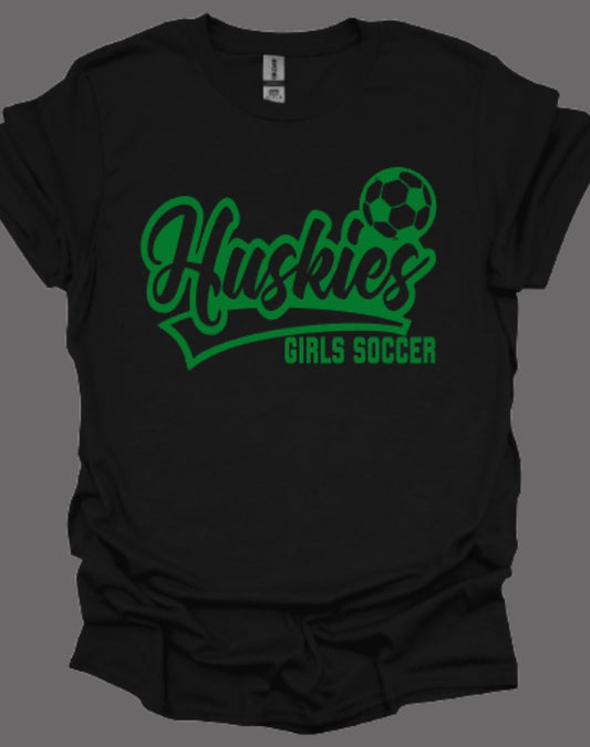 Huskies Girls Soccer Defender Softstyle Tee