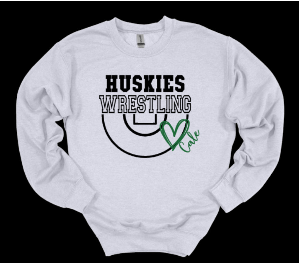 HUSKIES WRESTLING 💚 Crewneck Sweatshirt