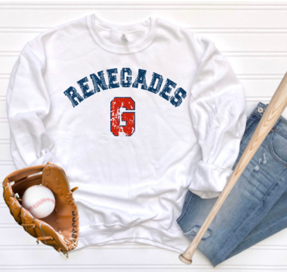 Golfmoor Renegades Base Hit Crewneck Sweatshirt
