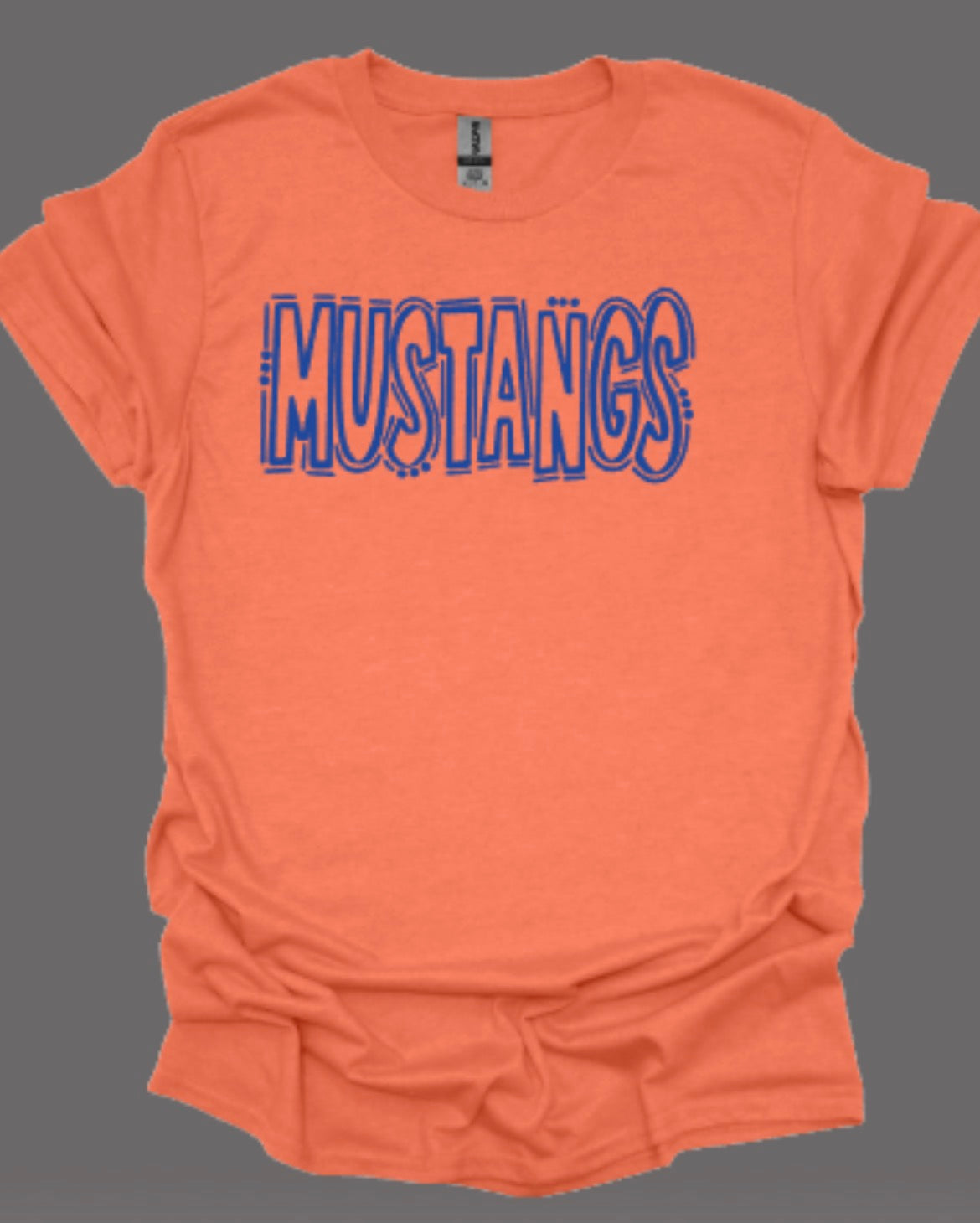 Mustangs Doodle Softstyle Tee