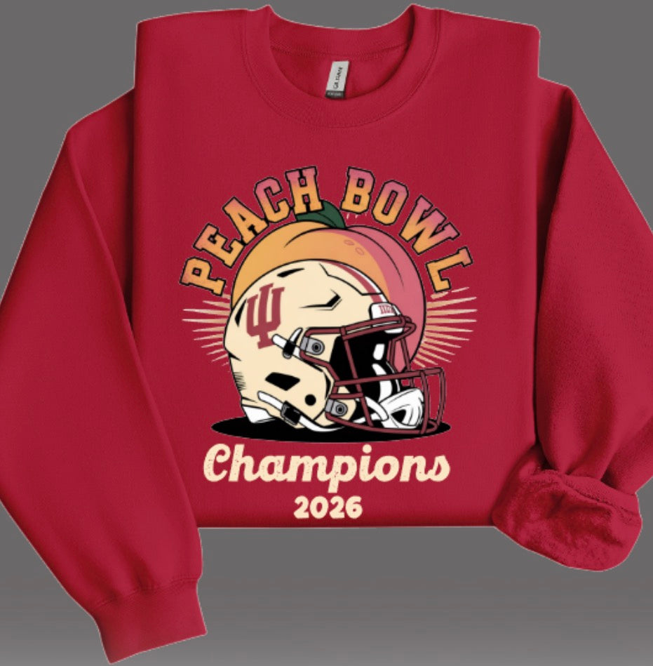 Indiana Peach Bowl Champions Crewneck Sweatshirt