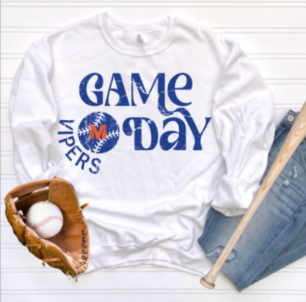 MTOWN Vipers Game Day Crewneck Sweatshirt