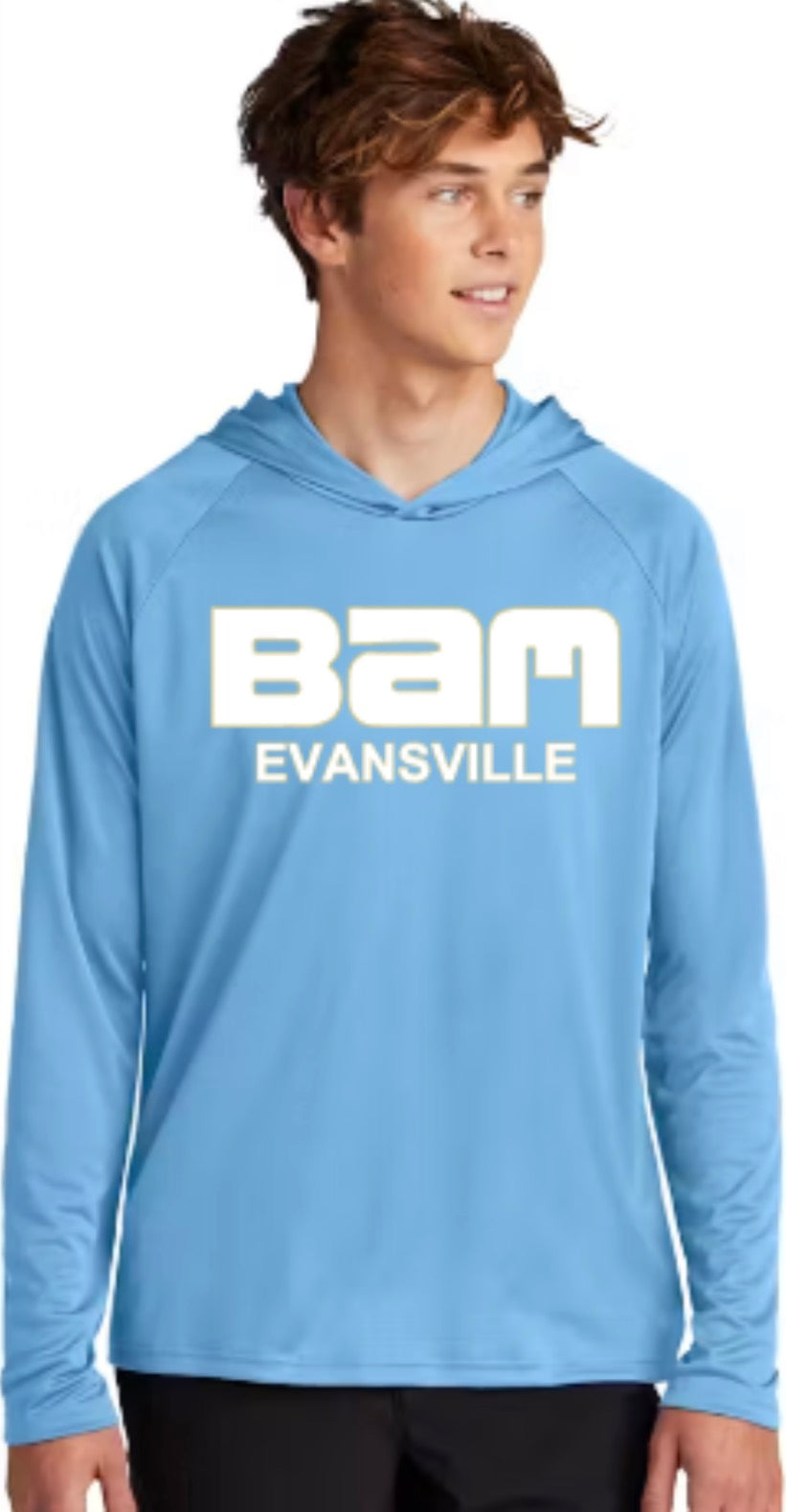 BAM Evansville Zone Performance Hooded Long Sleeve Tee