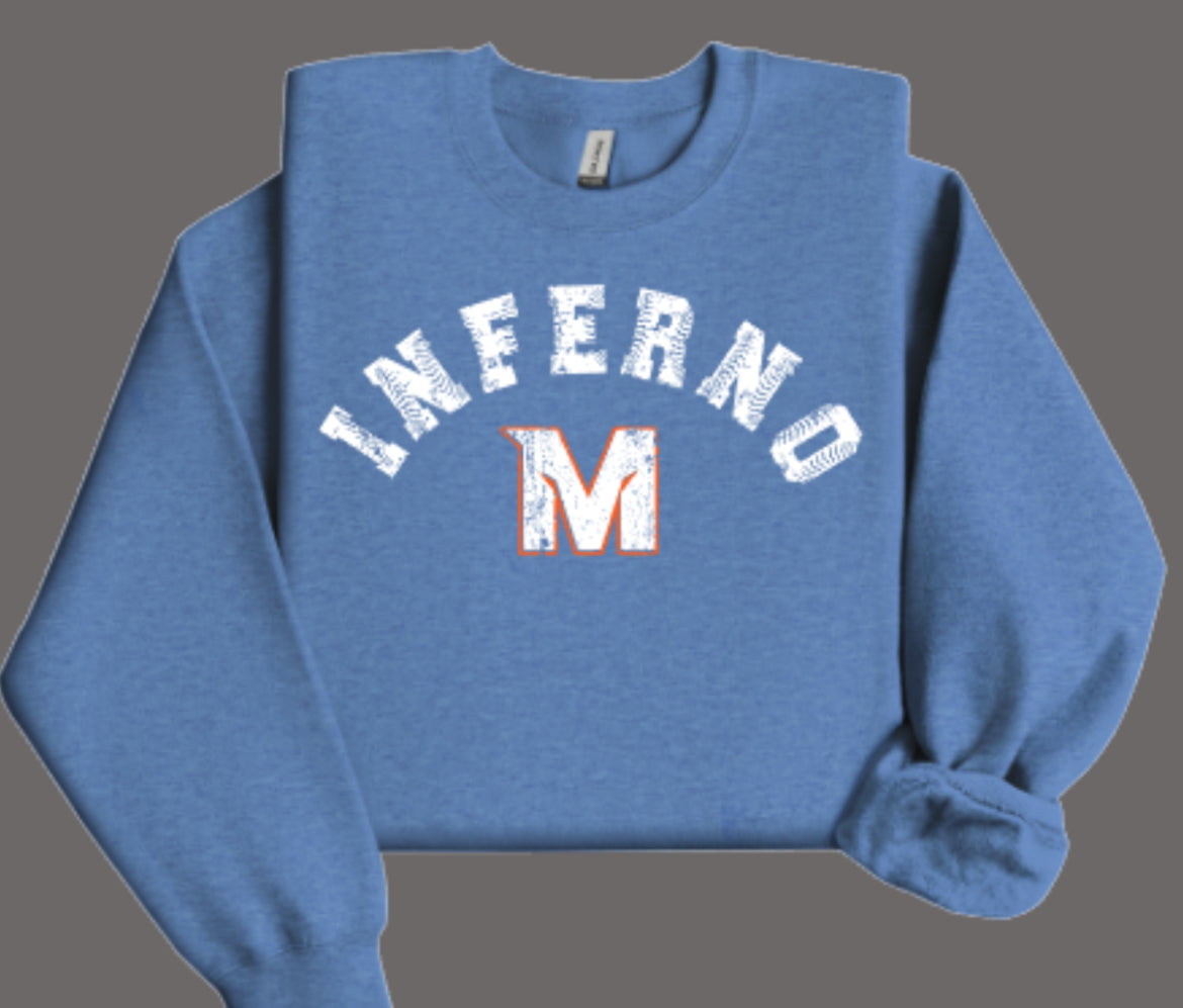 MTOWN Inferno Base Hit Crewneck Sweatshirt