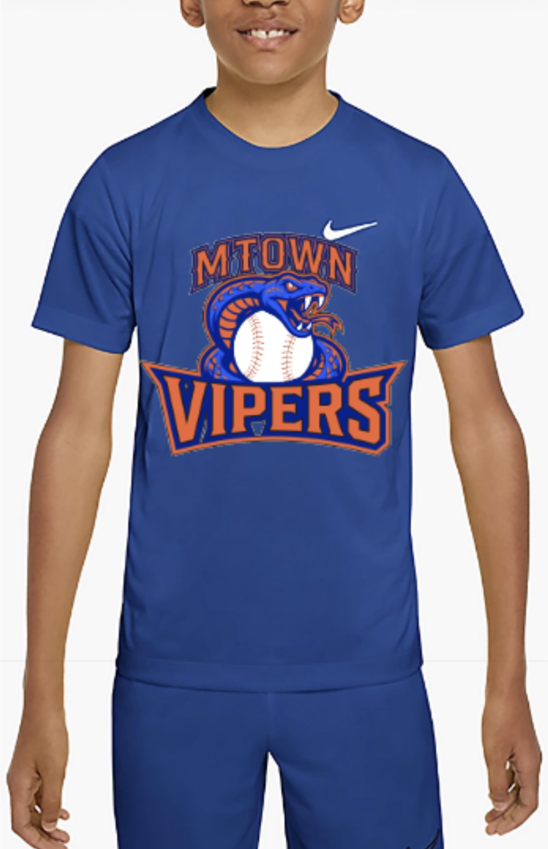 MTOWN Vipers Logo Nike Boys' Legend Dri-FIT T-Shirt