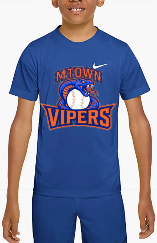 MTOWN Vipers Logo Nike Boys' Legend Dri-FIT T-Shirt