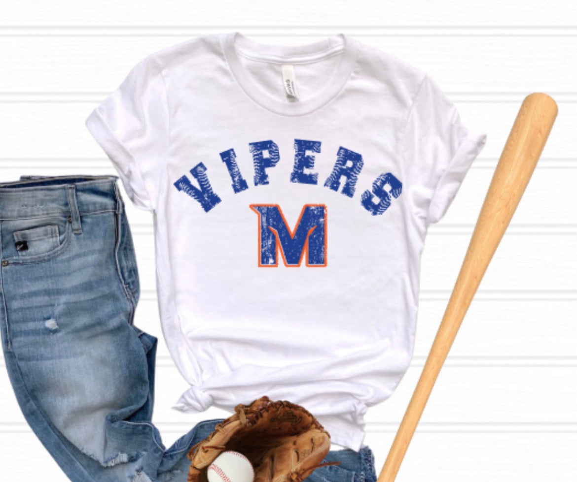 MTOWN Vipers Base Hit Softstyle Tee