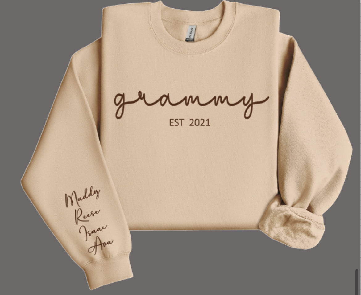 GRANDMA Custom Crewneck Sweatshirt