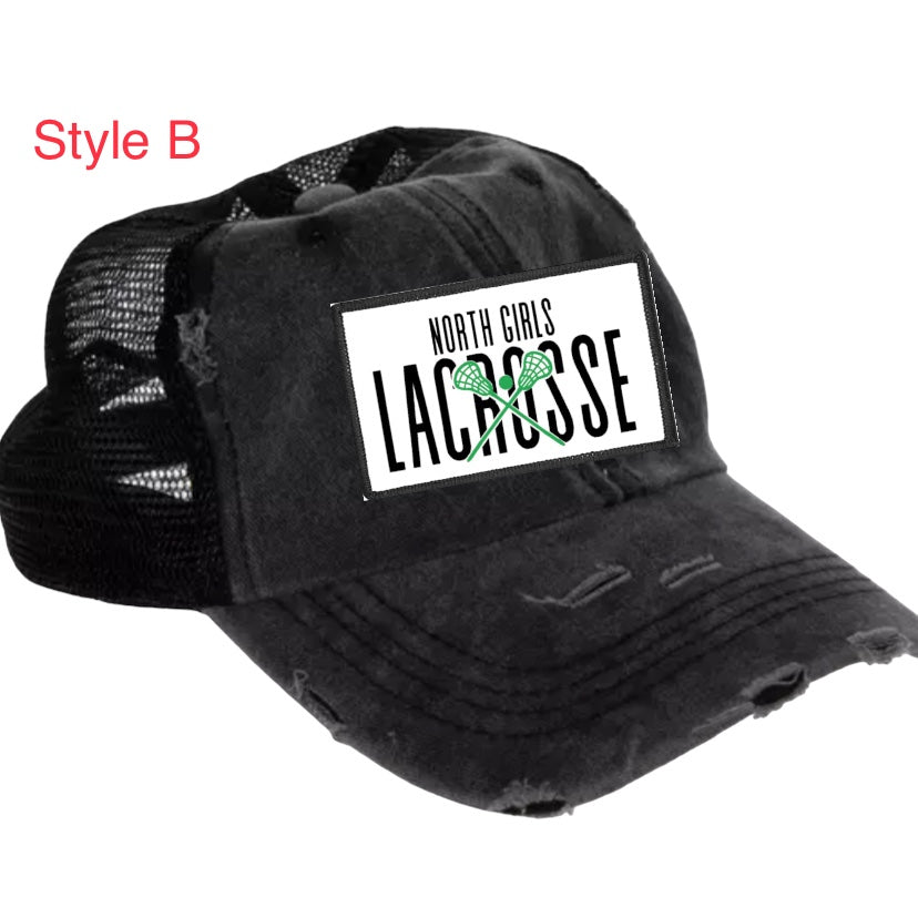 NORTH LACROSSE Distressed Trucker Cap