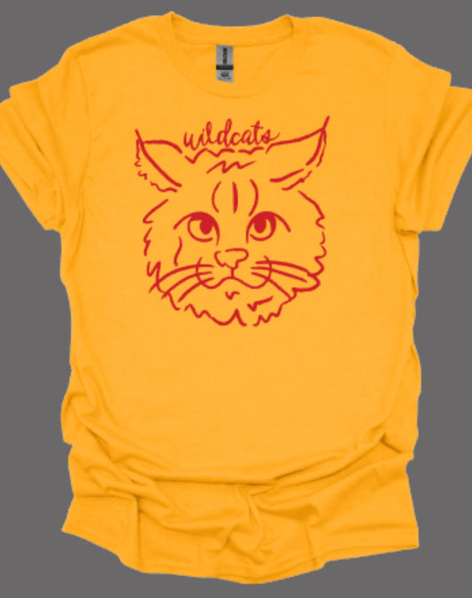 Wildcats Sketch Softstyle Tee