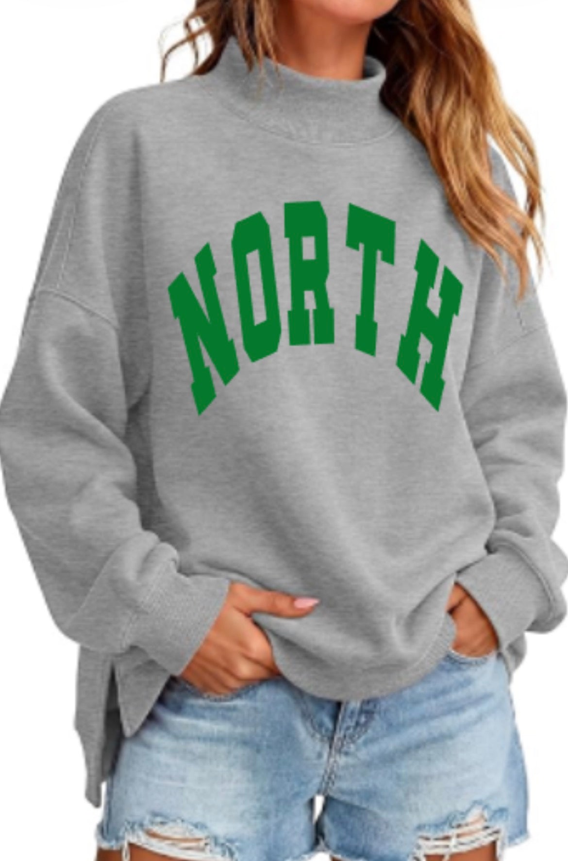 NORTH Women’s Oversized Mockneck Sweatshirt