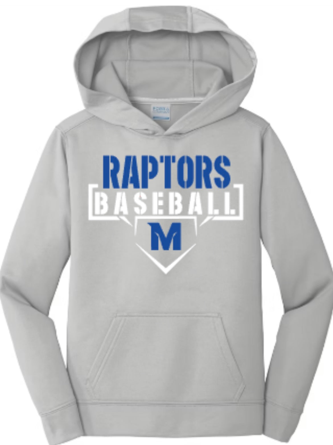 Raptors Baseball Unisex Performance Fleece Pullover Hooded Sweatshirt