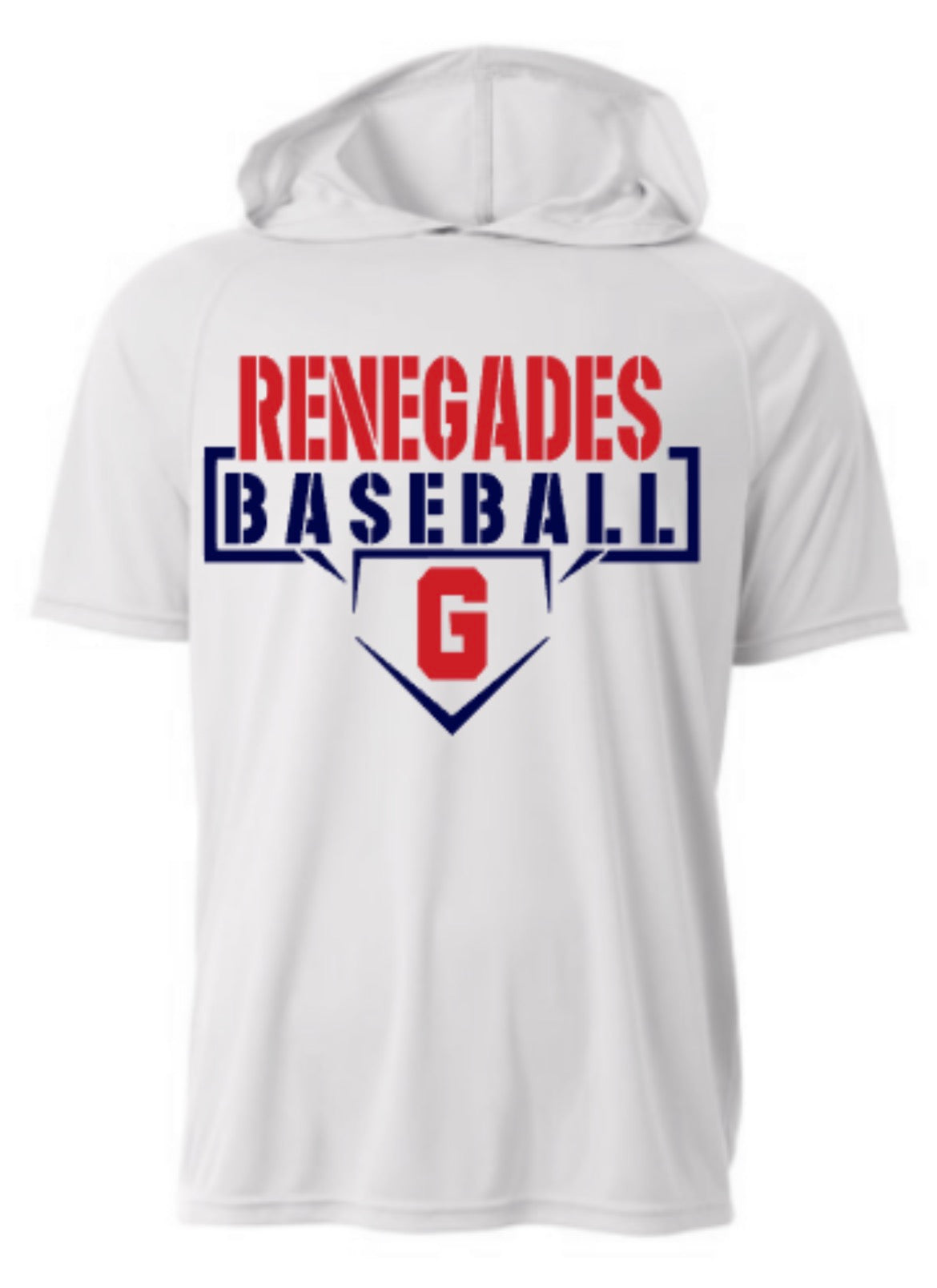 Golfmoor Renegades Baseball Short Sleeve Hooded Tee