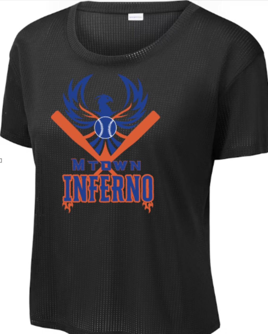 Inferno Logo Women's PosiCharge Draft Crop Tee