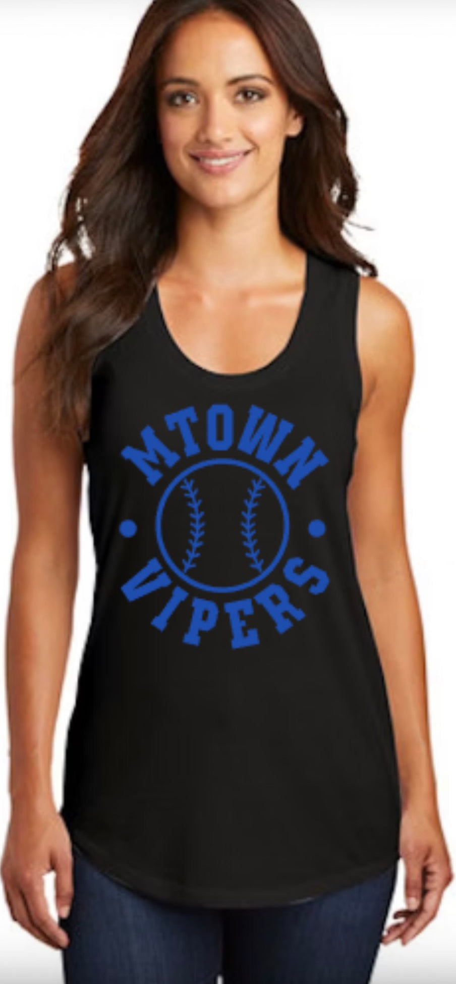 MTOWN Vipers Fastball Women's Perfect Tri Racerback Tank