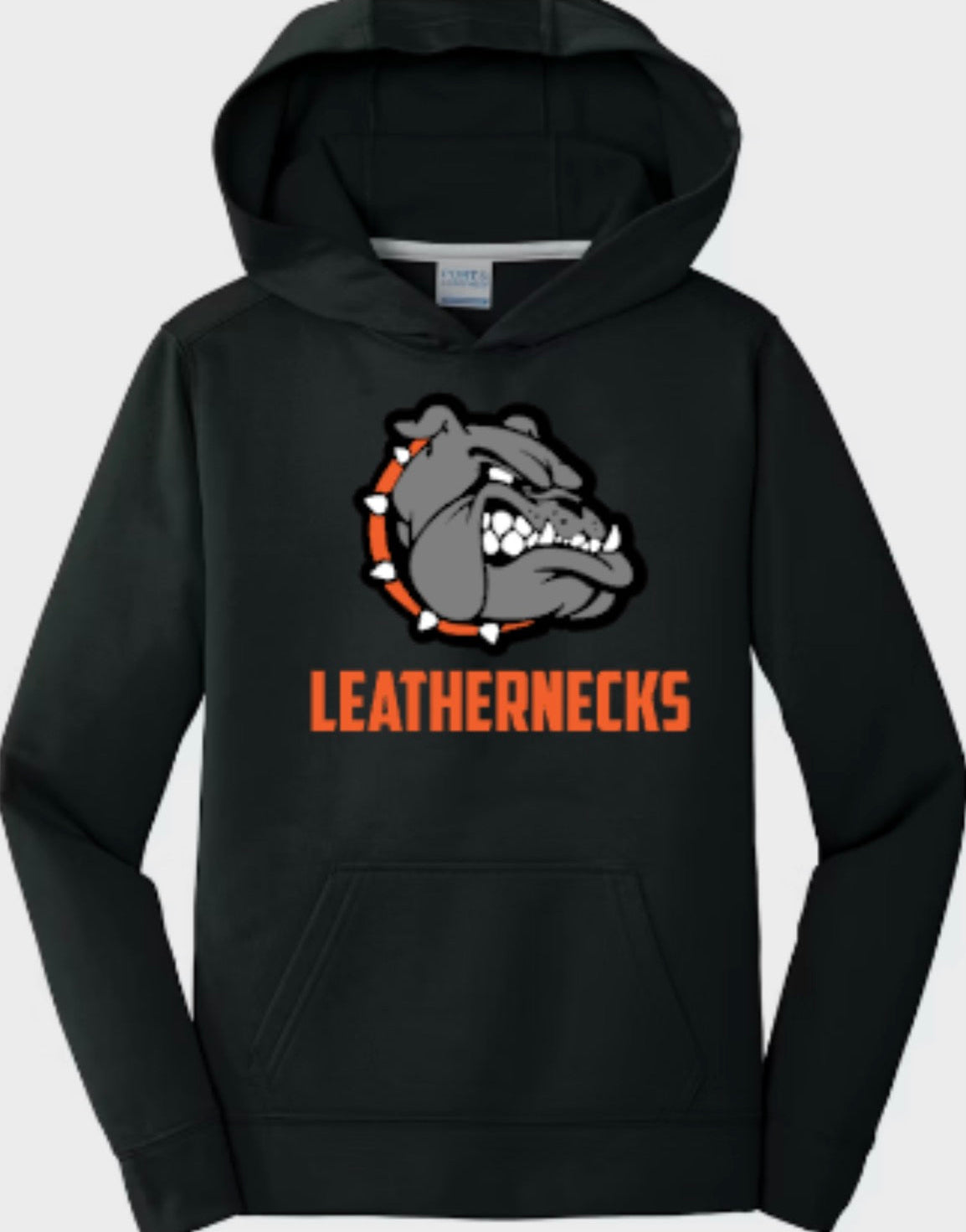 Leathernecks Logo Unisex Performance Fleece Pullover Hooded Sweatshirt