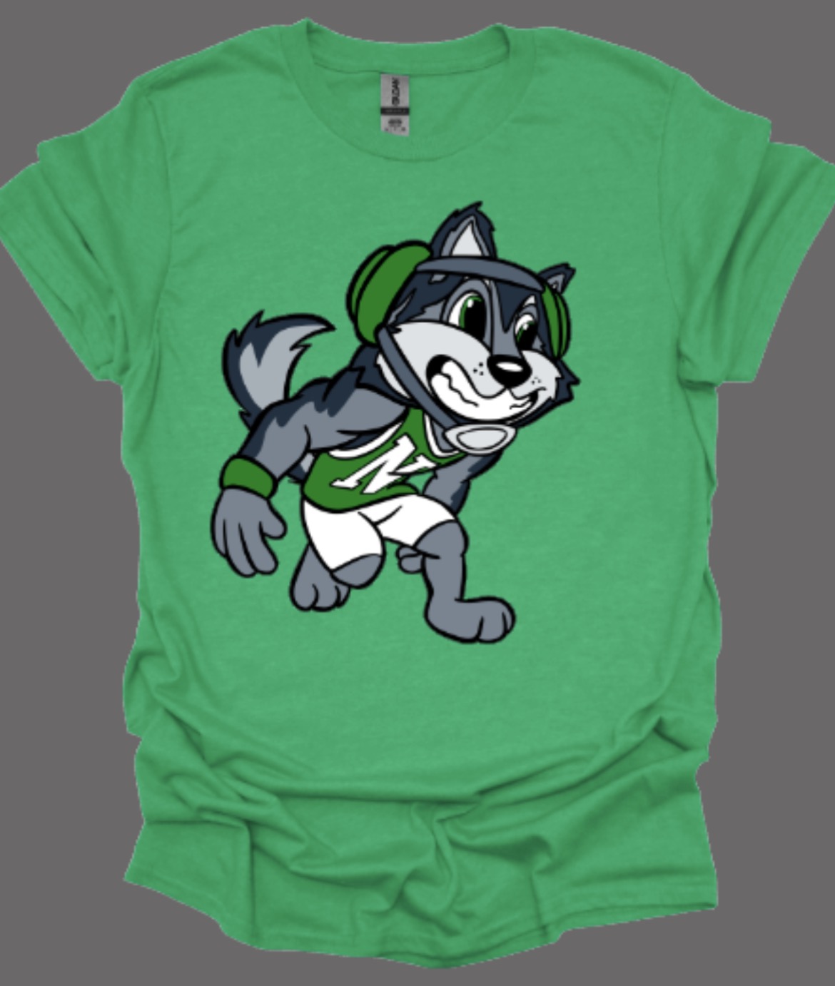 Husky Mascot Wrestler Softstyle Tee