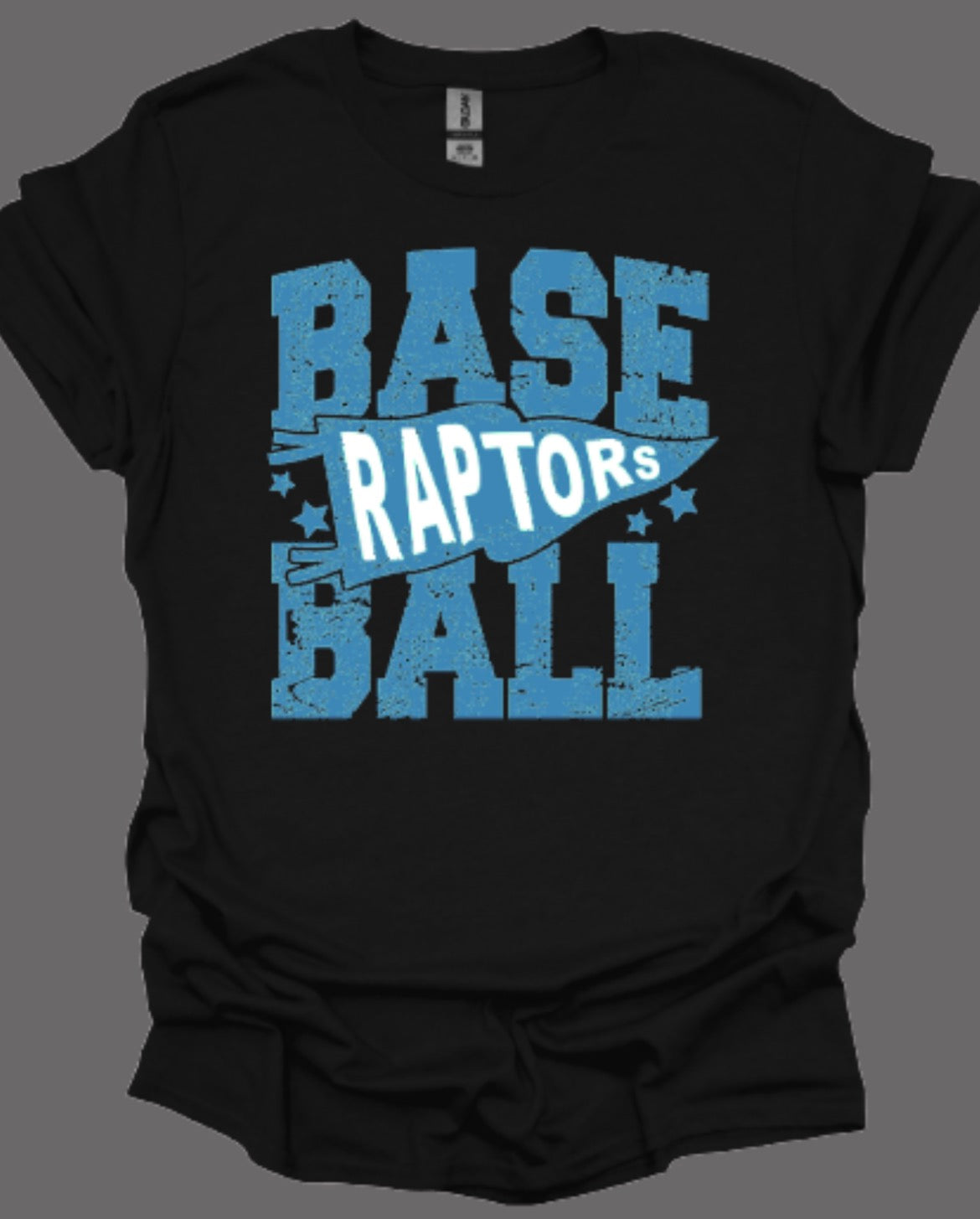 Raptors Baseball Pennant Softstyle Tee