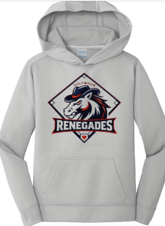 Renegades Logo Performance Fleece Pullover Hooded Sweatshirt