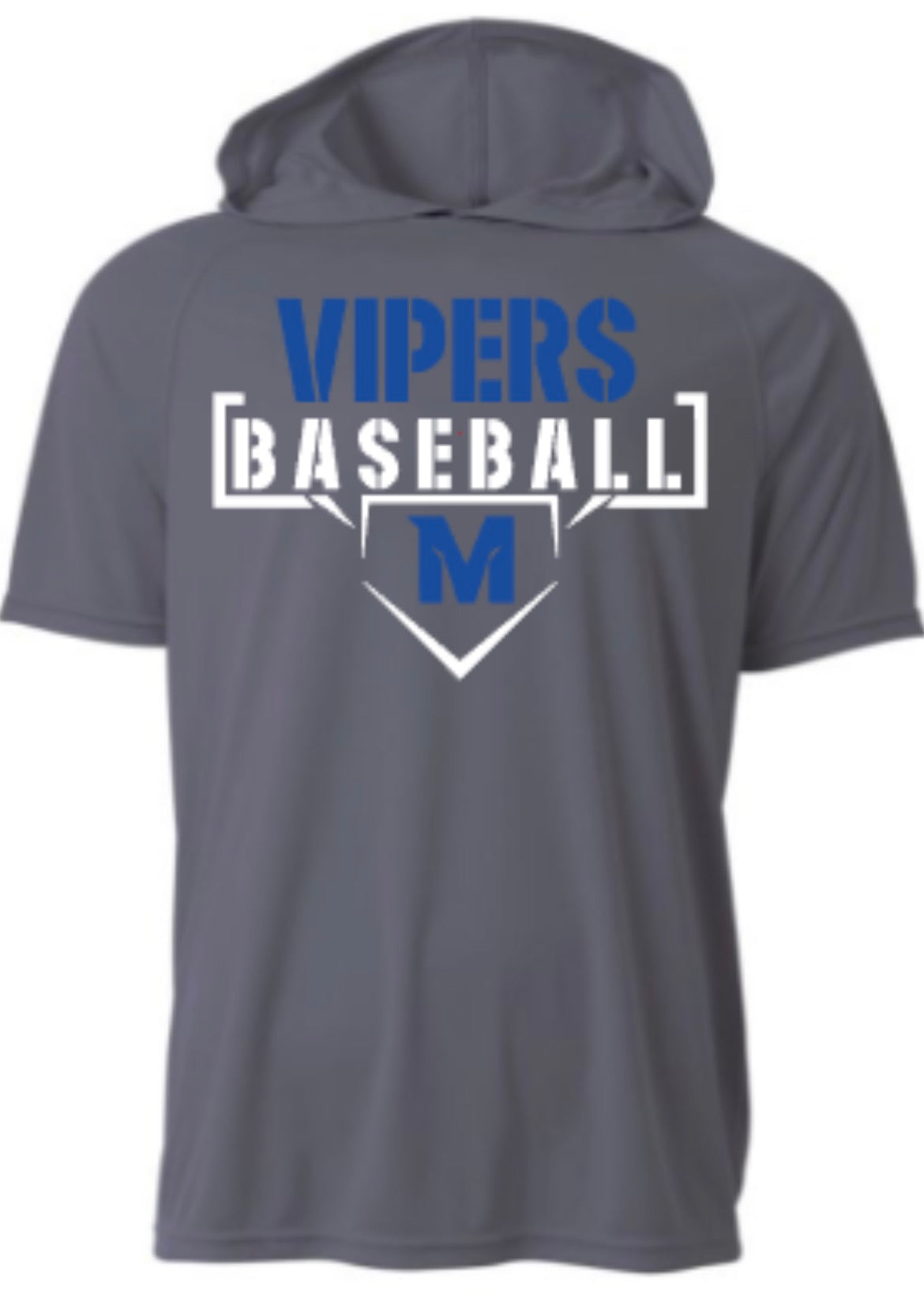 Vipers Baseball Short Sleeve Hooded Tee