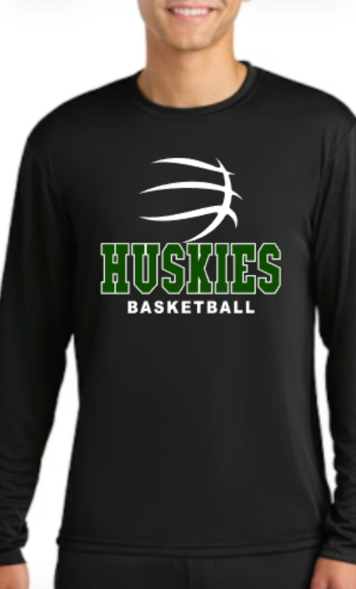 Huskies 8th Grade Basketball-Player Warmup Shirt WHITE TEAM