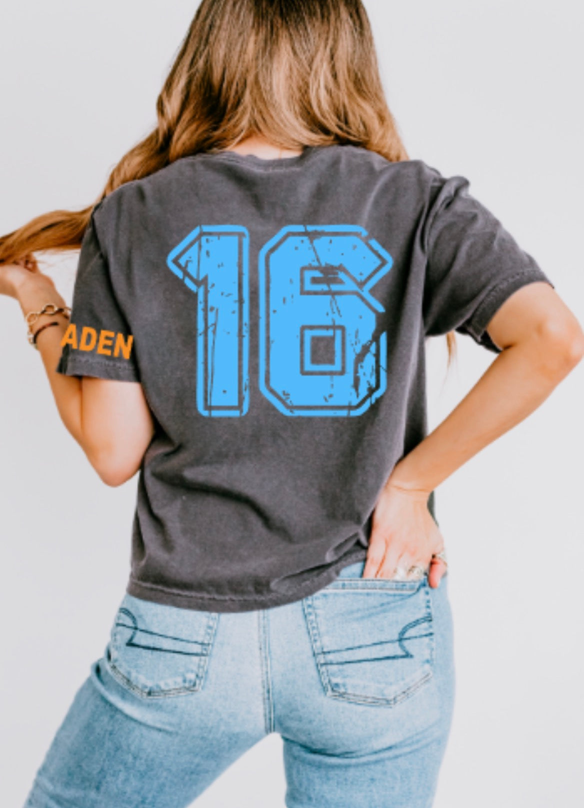 Raptors Script Comfort Colors Heavyweight Women's Middie Tee