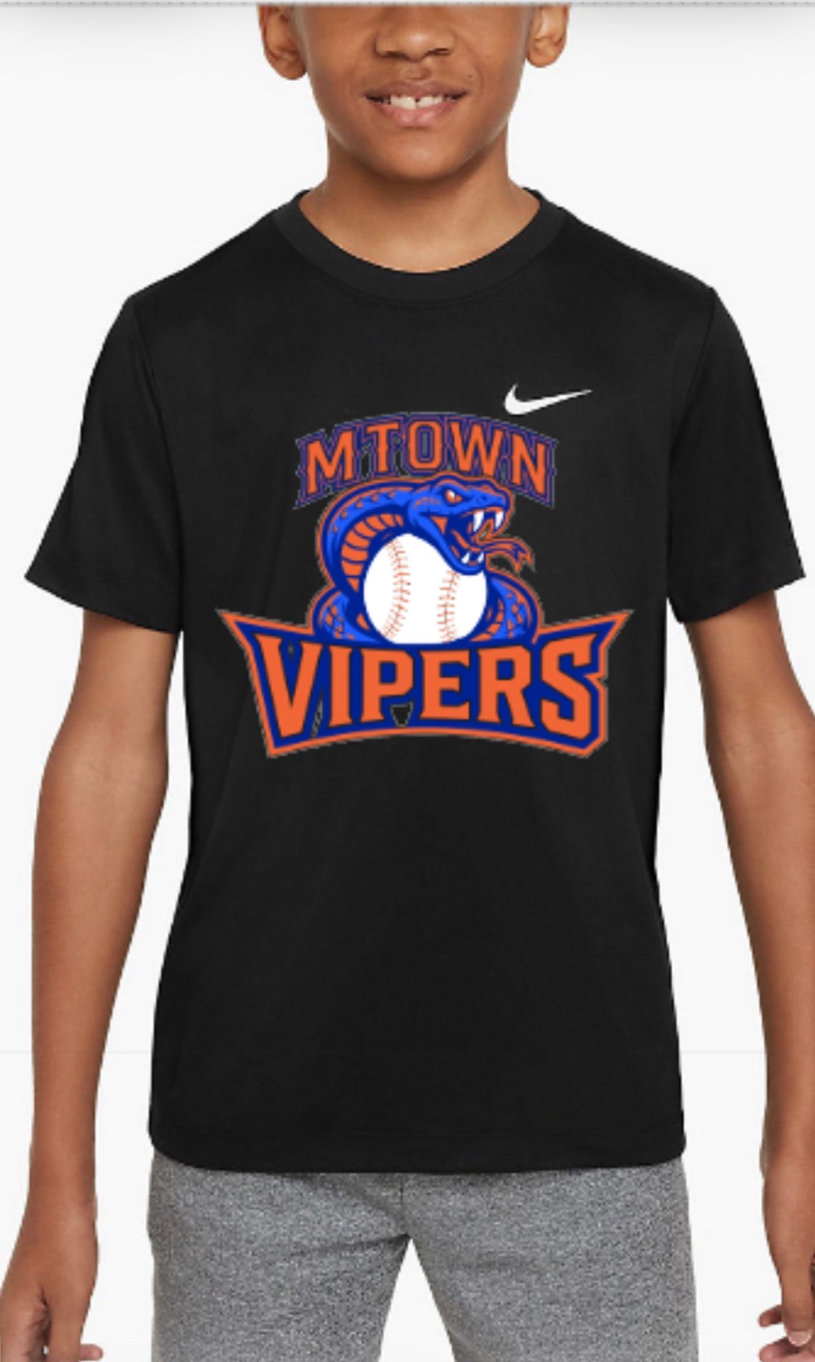 MTOWN Vipers Logo Nike Boys' Legend Dri-FIT T-Shirt