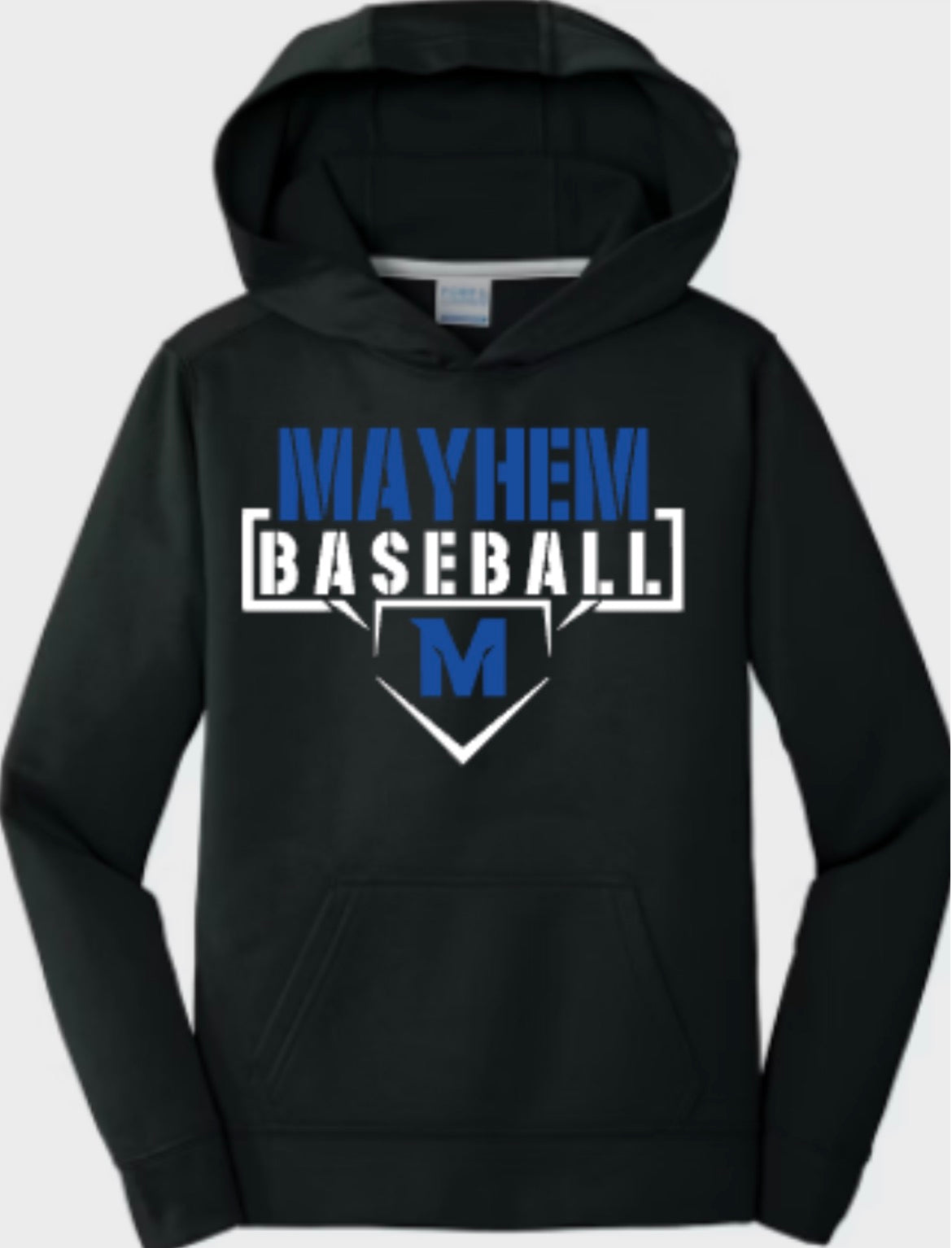 Mayhem Baseball Unisex Performance Fleece Pullover Hooded Sweatshirt