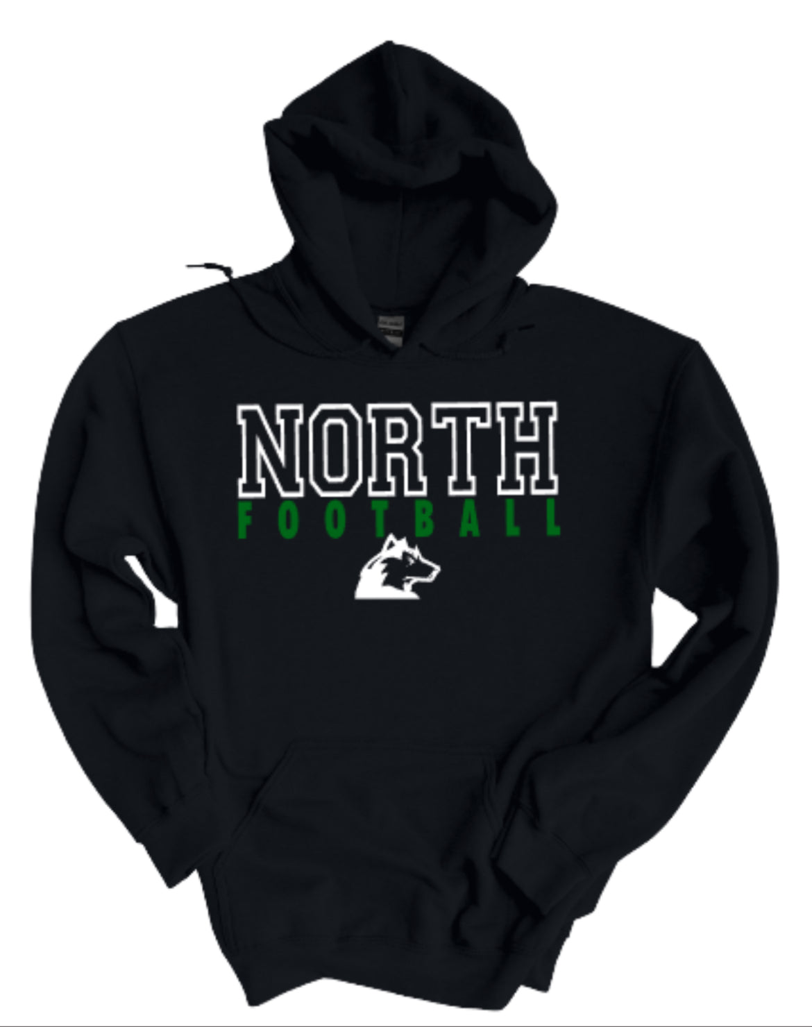 North Football Letterman Hooded Sweatshirt