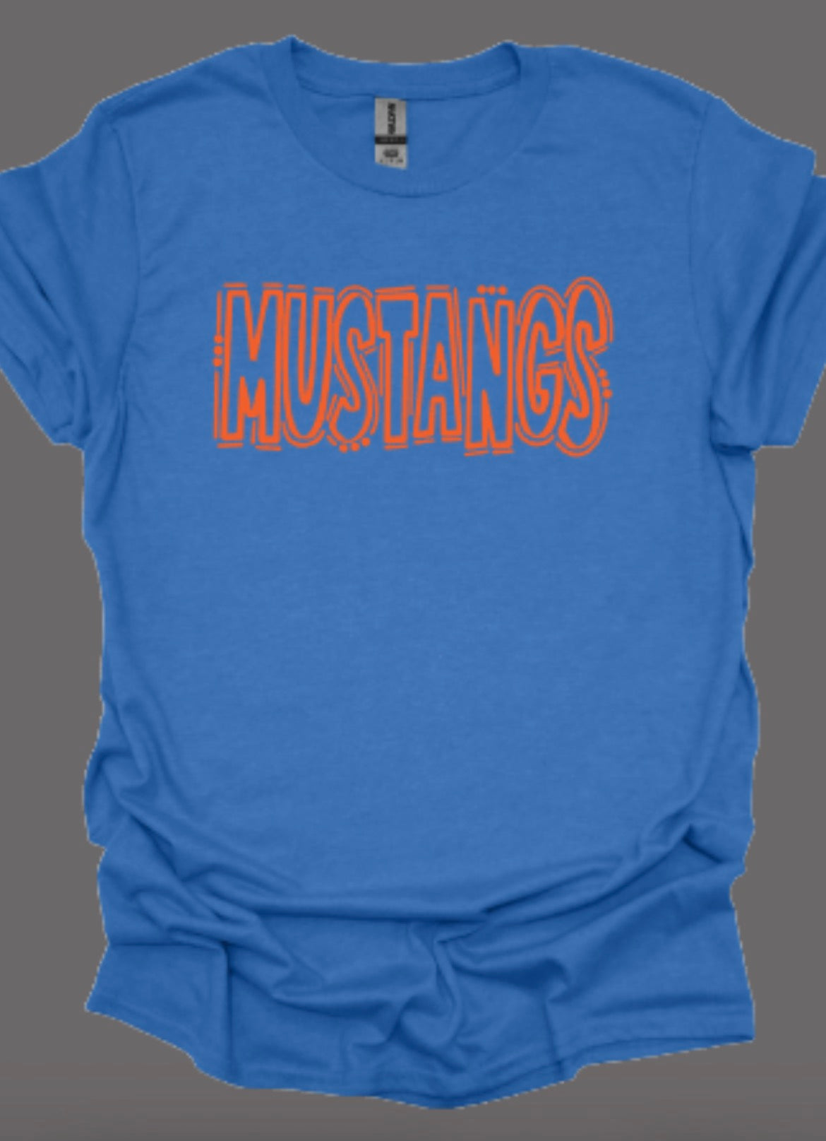 Mustangs Doodle Softstyle Tee