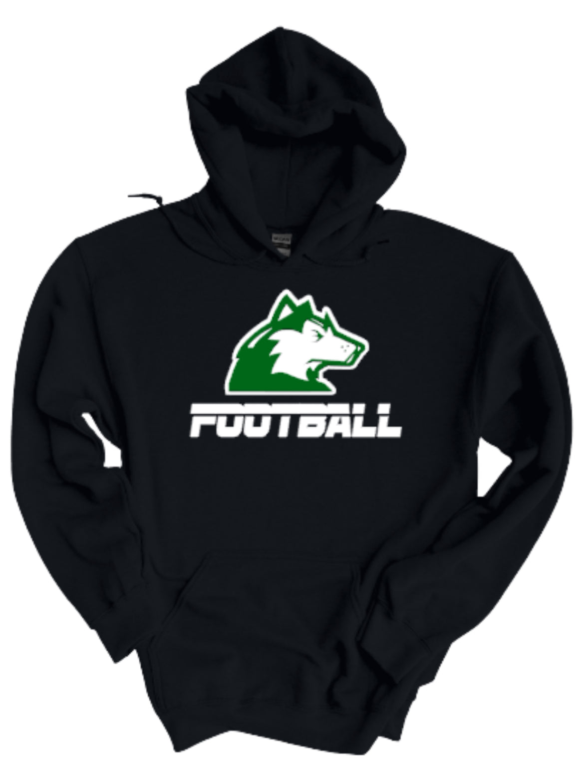 Huskies Football Sports Night Hooded Sweatshirt