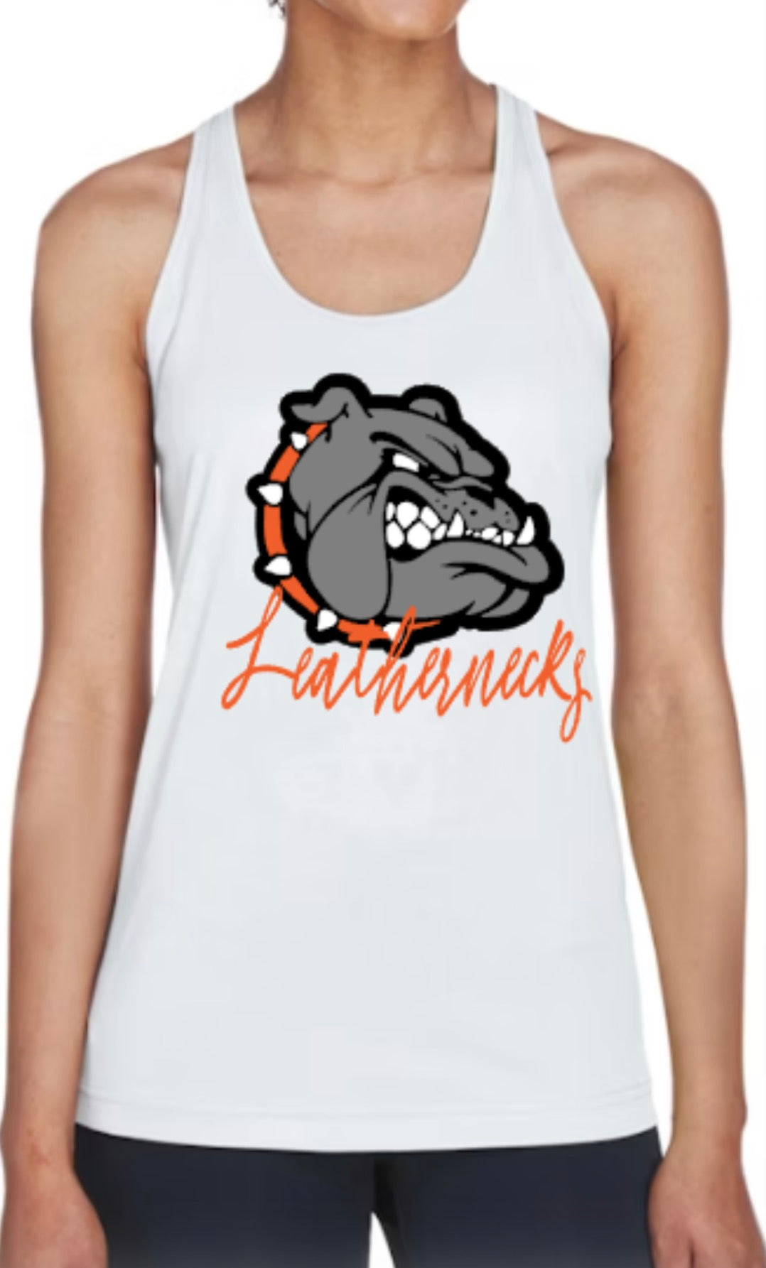 Leathernecks Logo Women's Zone Performance Racerback Tank