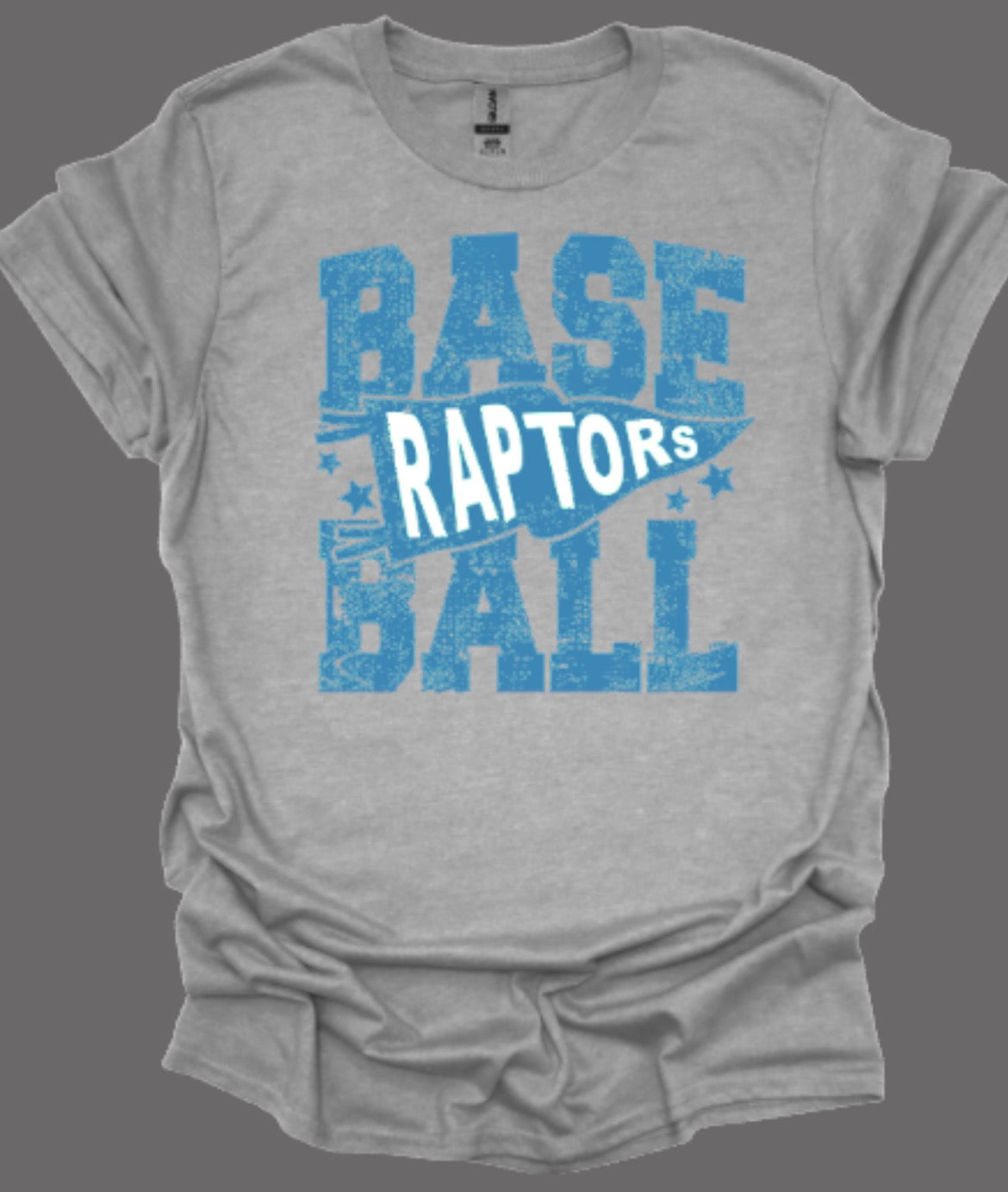 Raptors Baseball Pennant Softstyle Tee