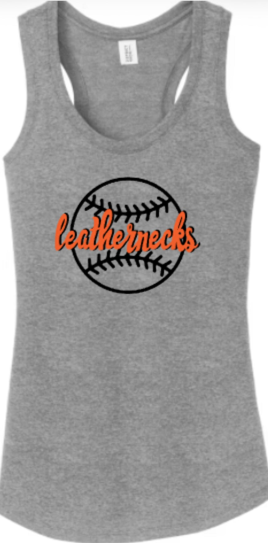 Leathernecks Bases Loaded Women's Perfect Tri Racerback Tank