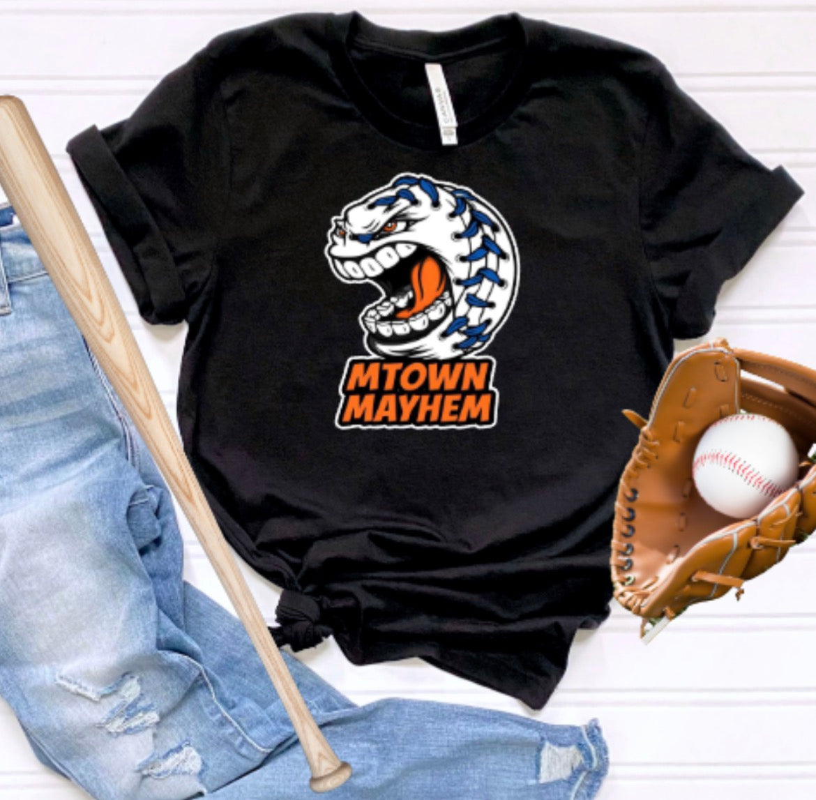 MTOWN Mayhem Logo Softstyle Tee