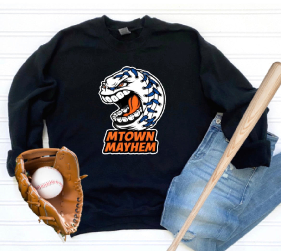 MTOWN Mayhem Logo Crewneck Sweatshirt