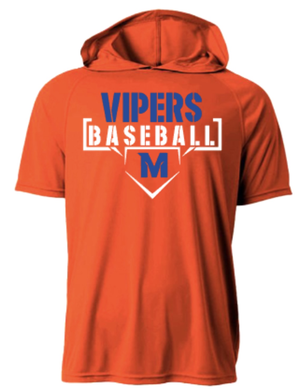 Vipers Baseball Short Sleeve Hooded Tee