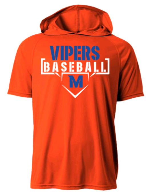 Vipers Baseball Short Sleeve Hooded Tee