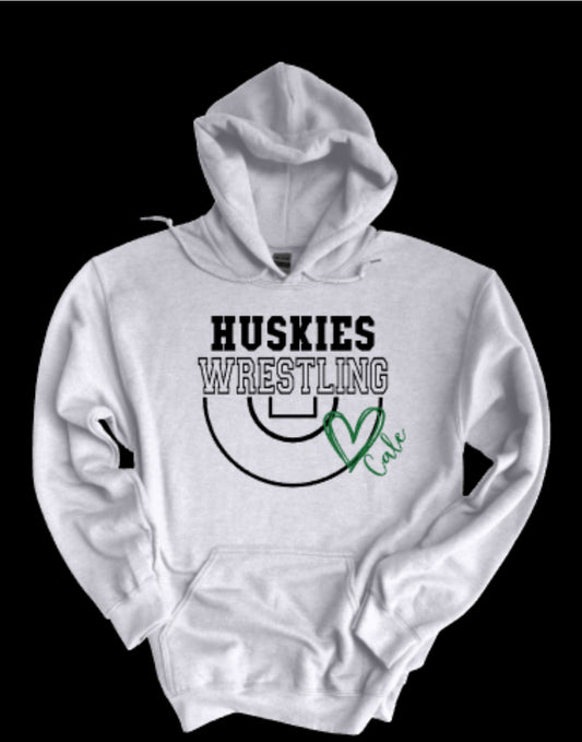 HUSKIES WRESTLING 💚 Hooded Sweatshirt