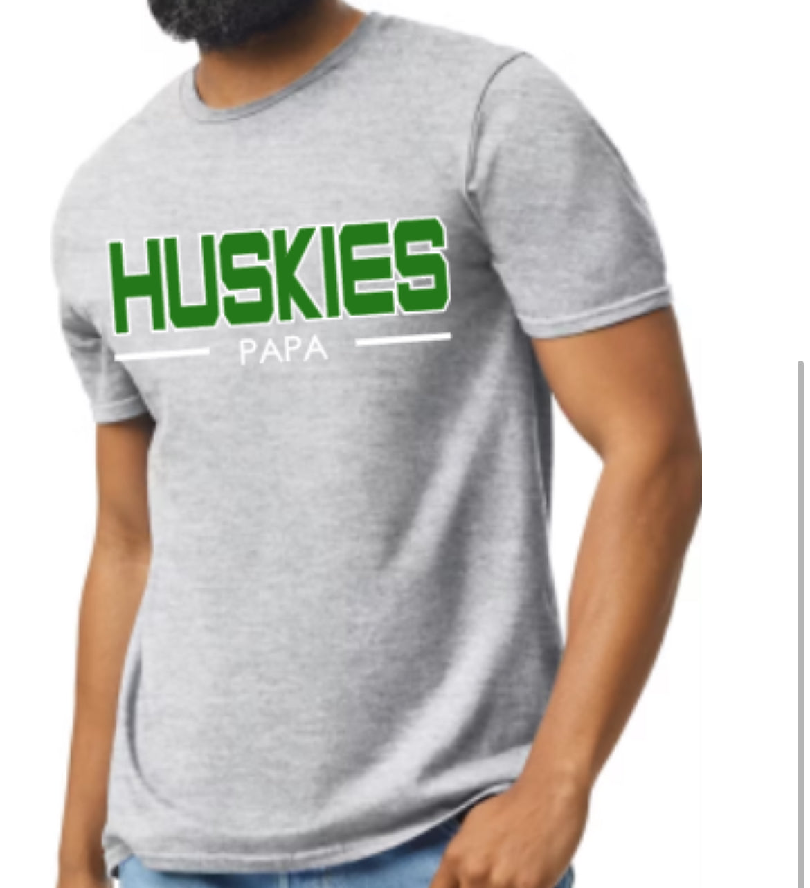 HUSKIES GRANDPA Custom Softstyle Tee