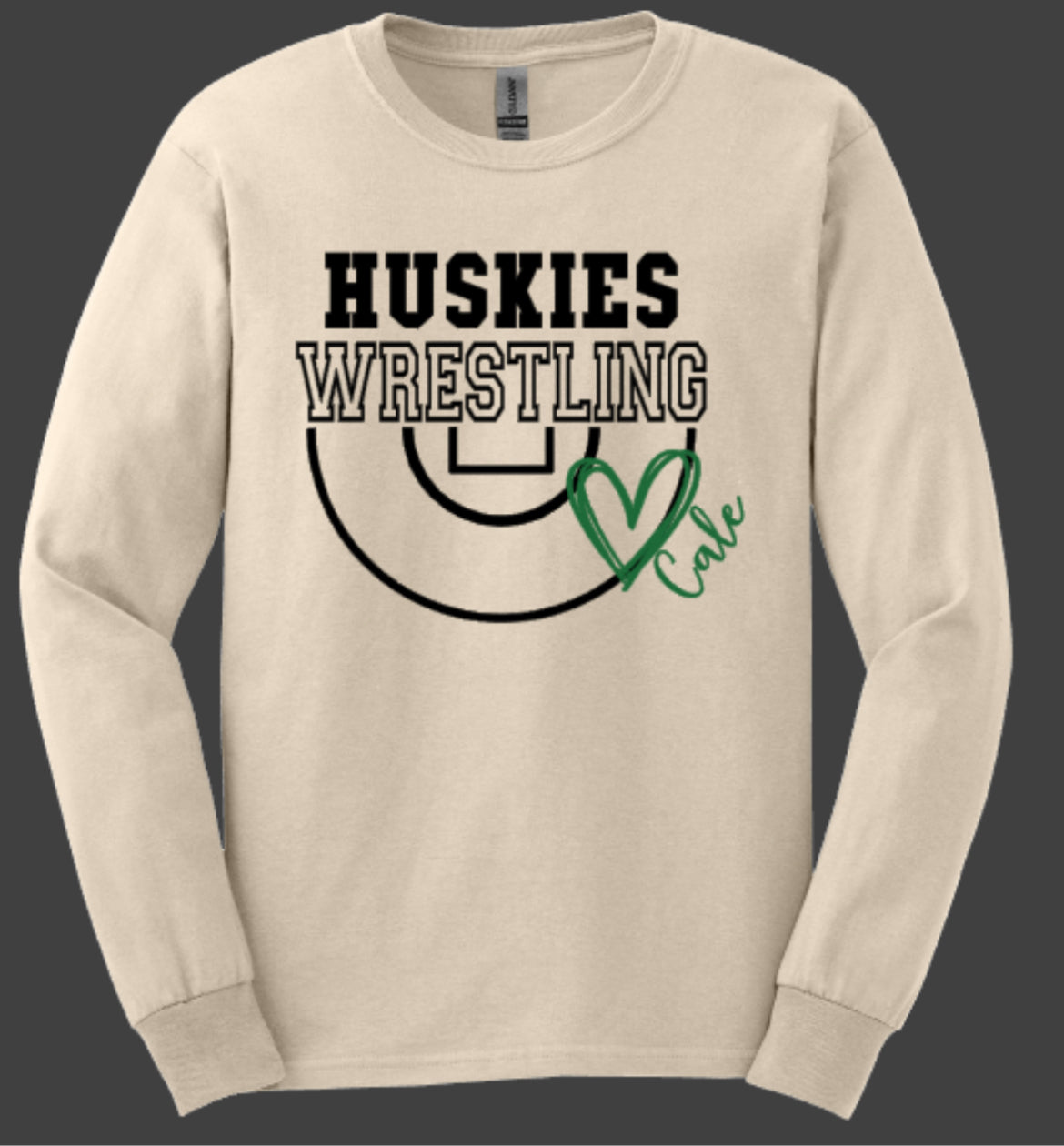 HUSKIES WRESTLING 💚  Long-Sleeve T-Shirt