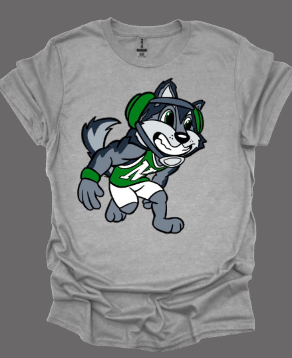 Husky Mascot Wrestler Softstyle Tee