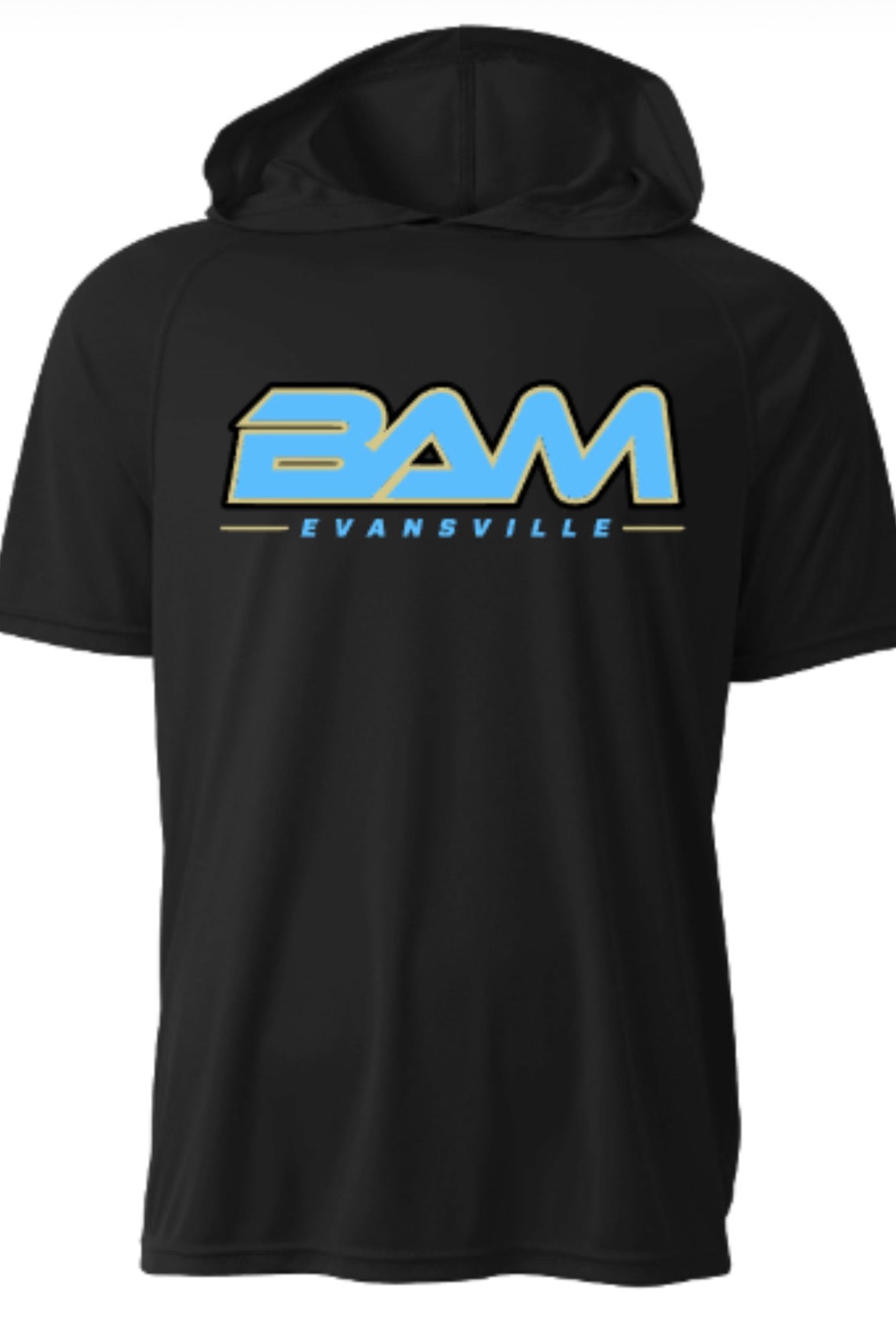 BAM Evansville Logo Short Sleeve Hooded Tee